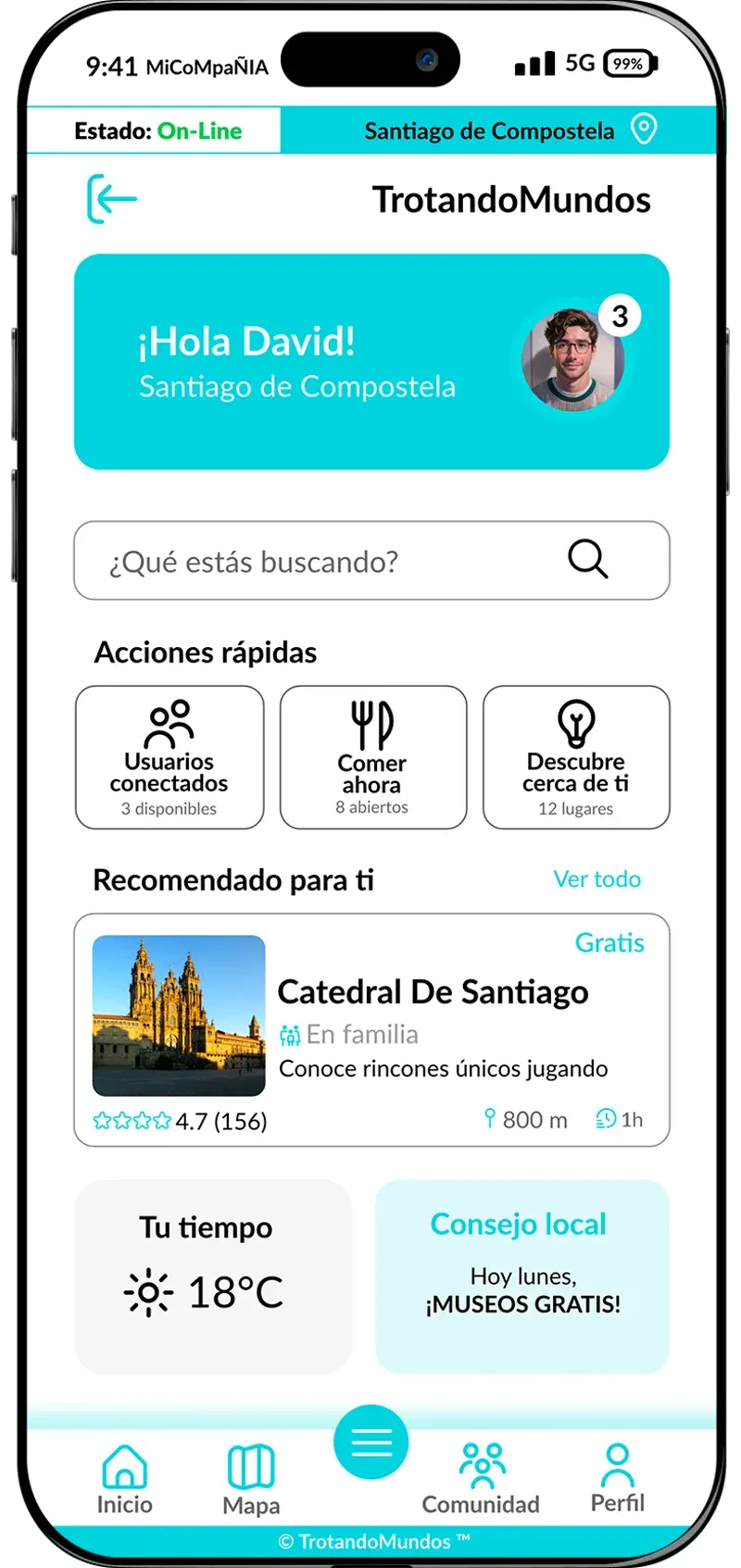 Diseño APP TrotandoMundos